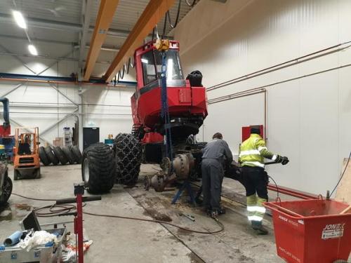 Da har vi hadd litt service på maskina
